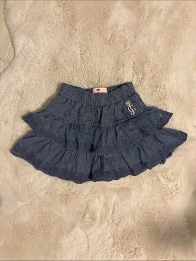 Juicy Couture Kids’ Denim-Like Ruffle Skirt - Size 4